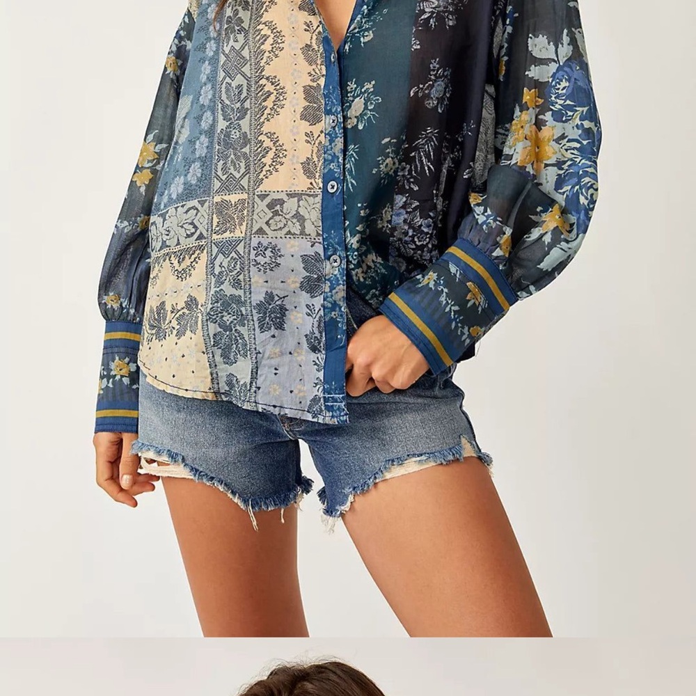 Free People Flower Patch Top, Large - image 2